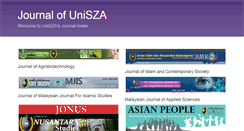 Desktop Screenshot of journal.unisza.edu.my