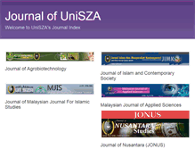 Tablet Screenshot of journal.unisza.edu.my